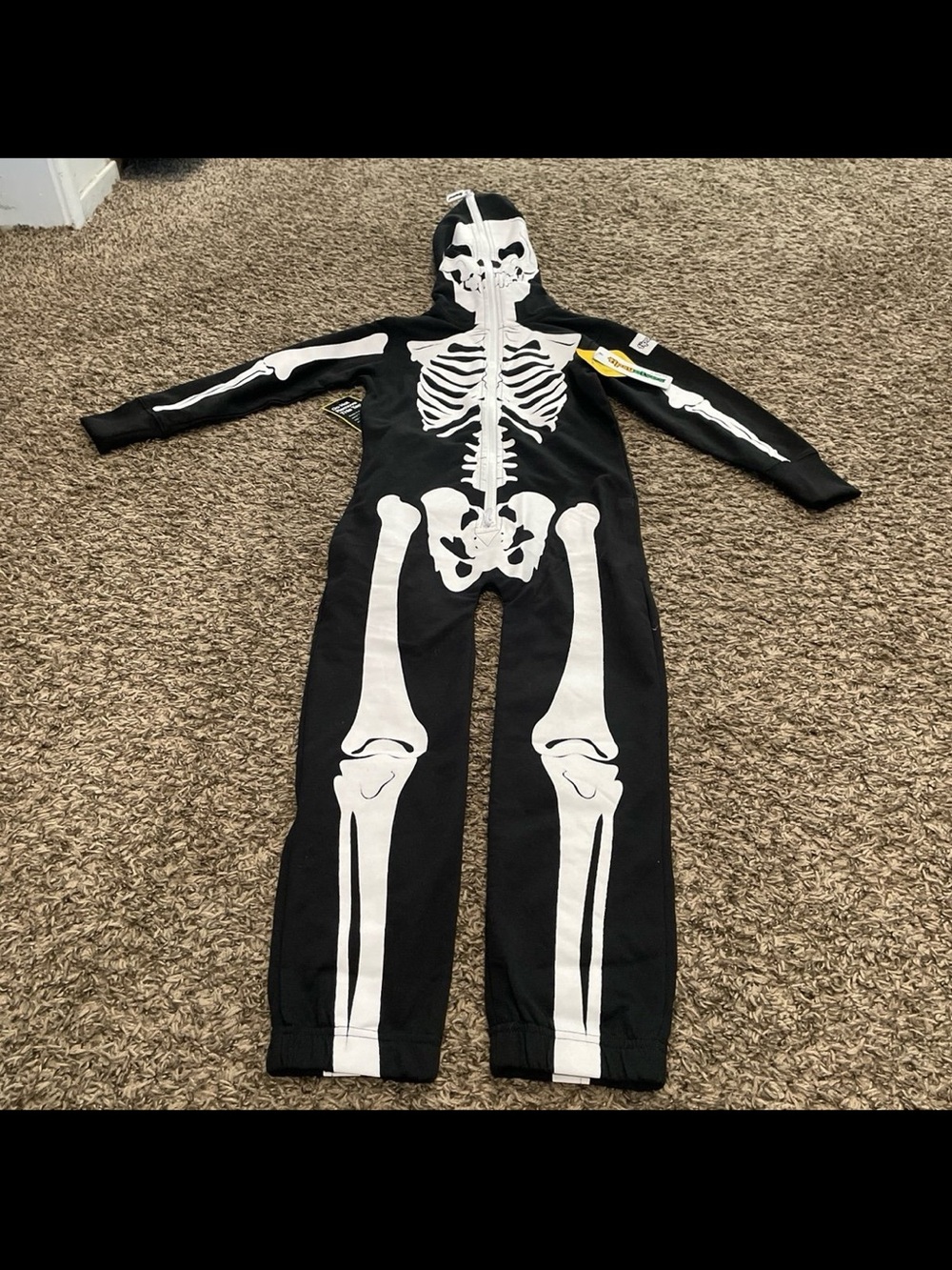 tipsy elves, NWT full zip skeleton costume kids small